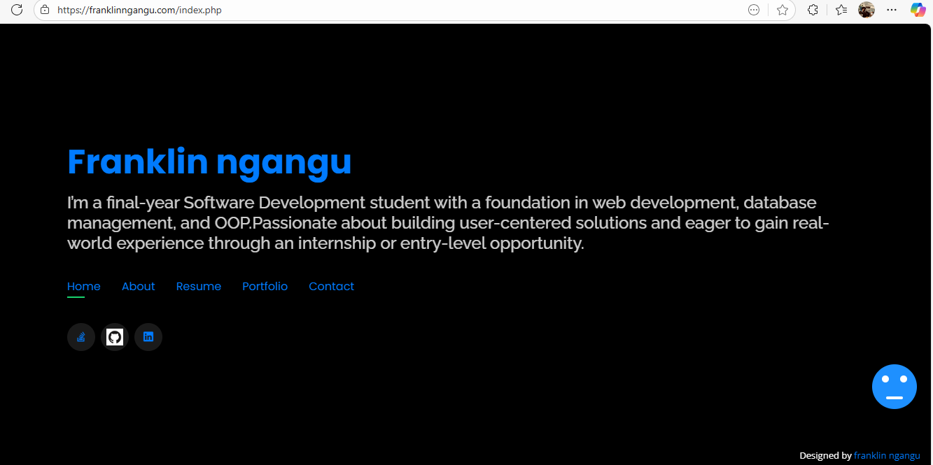 I built this portfolio using PHP and MySQL as a relational database. I implemented CRUD functionality to easily add, update, and delete projects, whether freelance or school-related, as I complete them.