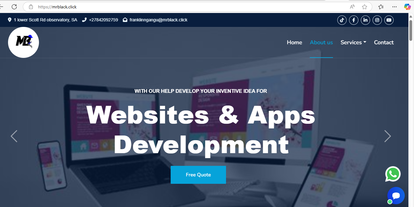 Personal Business Website